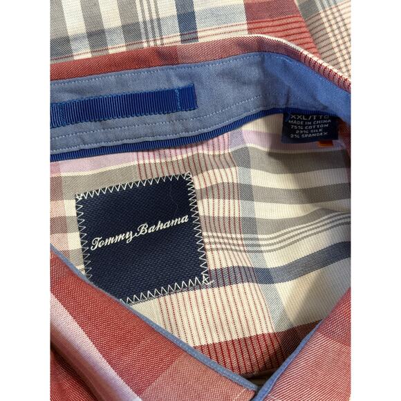 Tommy Bahama Men's Long-Sleeve Silk-Blend Plaid Shirt, Size XXL - Picture 8 of 10